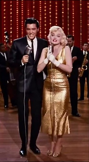 Elvis Presley & Marilyn Monroe Sing & Dance Together Behind A Swing Band