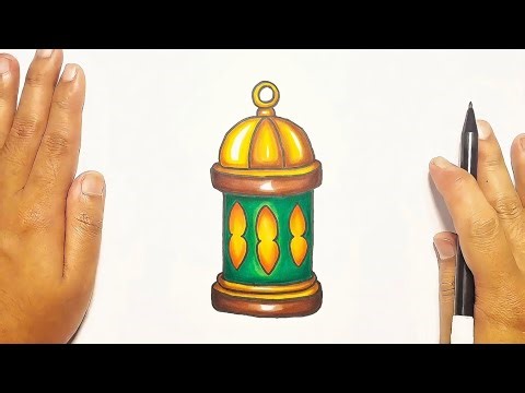 How to Draw a Beautiful Lantern Step by Step