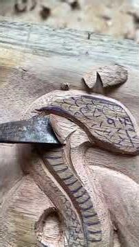 How to carve a snake #woodcarving #woodworking #wood #asmr #woodscraft #classicwood #wooddesigner