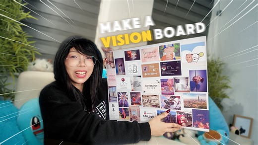 I recorded this earlier this year for New Year but I didn't share here on FB. Better late than never I guess. 😛 Make a vision board with me! If you’re also going into 2026 feeling unsure but hopeful, this one’s for you. 💕 | Kitz Cua