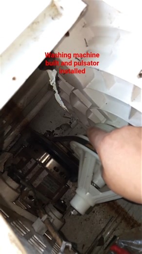 washing machine built and pulsator installed