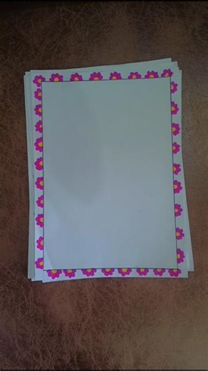 A4 size side designs simple for school project work ❤️