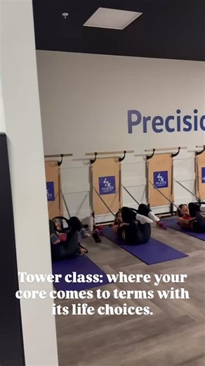Tower class looks calm. It is not calm. It is precision, control, and your core questioning every decision that led you here. Same Pilates principles. More springs. Zero mercy. Book it if you’re feeling brave. Or curious. Or both. #PilatesTower #PilatesHumor #CoreWork #PilatesStudio #StrongNotEasy | IM=X Pilates and Fitness South Shore