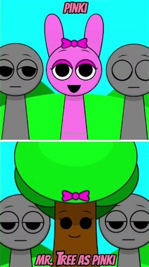 Incredibox Speunki Mr. Tree As Pinki #incredibox #sprunkimod #roblox #sprunki #shorts #gaming #games