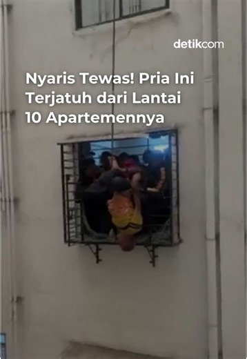 Penyelamatan Dramatis Pria Terbalik di Apartemen