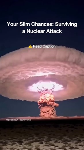 Science Of The Universe on Instagram: "☢️ If a nuclear bomb ever drops… you’ll only have minutes to act. Panic kills. Preparedness saves. Here’s EXACTLY what to do: ⸻ ⏱️ Step 1: Don’t Look at the Flash A nuclear blast is blinding — literally. Looking directly at it, even from far away, can cause instant blindness. Drop. Cover your eyes. Turn away. ⸻ ⏱️ Step 2: Take Cover IMMEDIATELY You have less than 10 seconds before the shockwave hits. If you’re outside: • Get behind a solid wall, ditch, or a