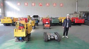 Wireless Remote Control Load 500kg-8000kg Battery Powered Rubber Track Chassis Suitable for Farm and Site Etc.