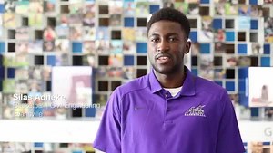 University of Evansville freshman civil engineering major Silas Adheke says basketball helped him get to college. | March Madness Men's Basketball