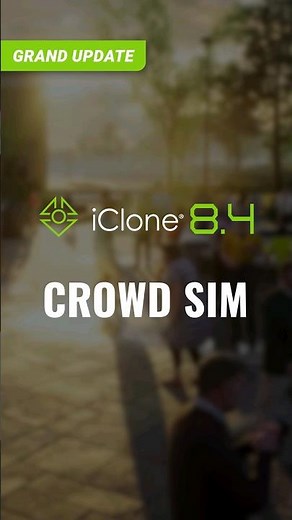 iClone 8.4 - Crowd Simulation: Environment, Navmesh and more!