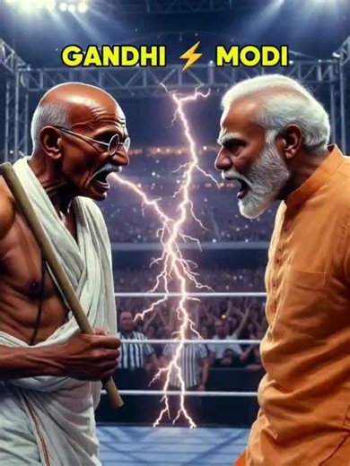 🔥Gandhi ⚡Modi Fight desh k liye🔥#trending #viral #entertainment.