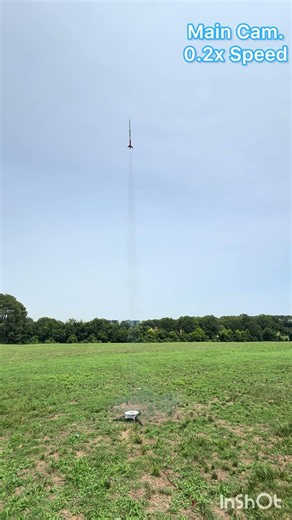 Launching Rocket 1% of Way to Space | Apogee Aspire on Apogee Medalist E6-6 #shorts #fyp #rocket