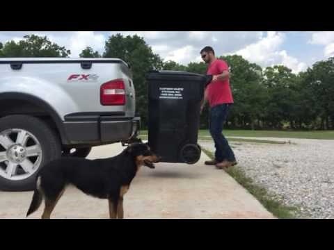 Homemade Trash Can Carrier