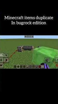 Minecraft items duplicate #gaming #minecraft #viral #foryou #mojang #bugrock