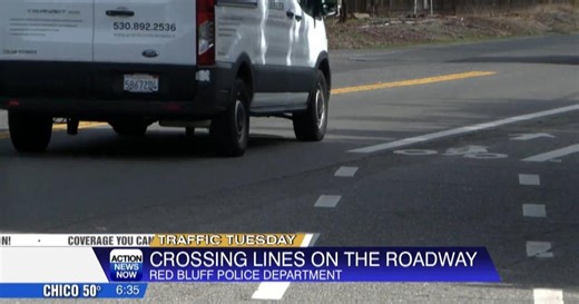 Red Bluff Police offer guidance on navigating yellow lines