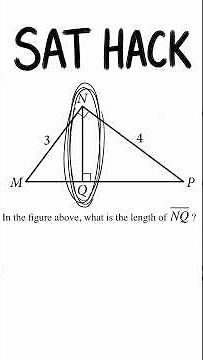 🔥SAT Hack : The Hidden Trick in This Triangle 😳 #satmath #shorts