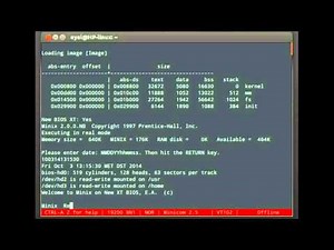 Minix OS 2.0 booting on modified XT motherboard