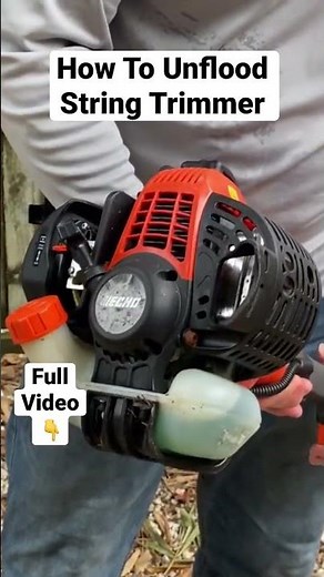 Quickly Unflood A String Trimmer Using No Tools! Flooded engine Won't start, Try This #shorts