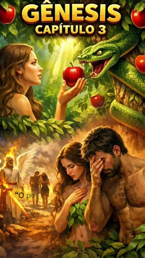 A Queda Do Homem: Gênesis 3 #bliblia #jesus #deus #evangelhododia #cristo
