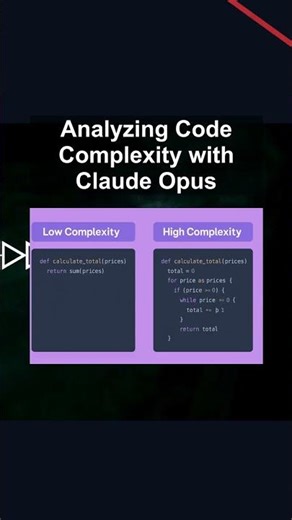 Analyzing Code Complexity with Claude Opus #ai #artificialintelligence #machinelearning #aiagent