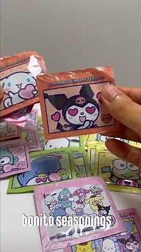 Hello Kitty & Sanrio Characters Furikake Rice Seasonings🍚ASMR & Unboxing (No Talking) #shorts