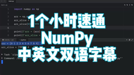一小时学会 NumPy（初学者教程）