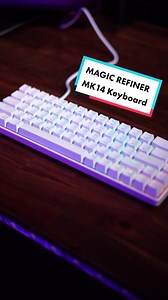Magic-Refiner MK14 Keyboard ⌨️ #techtok #magicrefiner #magicrefinermk21 #magicrefinermk14 #rgbkeyboard #gamingkeyboard #gamingsetup