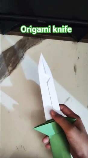 easy origami knife step by step #origami #diy #paper