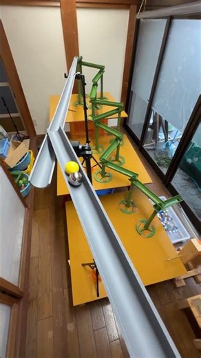 Marble Run (Marble Run using pipe slope items and a "shishiodoshi" water dispenser) #14 #ASMR