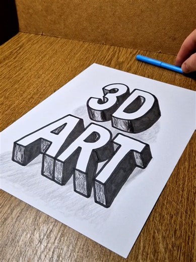 Cómo dibujar arte 3D: ilusión real en papel