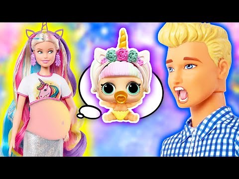 BARBIE tiene un BEBÉ UNICORNIO 🦄 Juguetes Fantásticos
