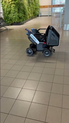 Self driving autonomous wheelchair at Amsterdam Schiphol Airport