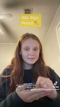 Learn How To Sign Pencil in ASL for Beginners | American Sign Language #shorts
