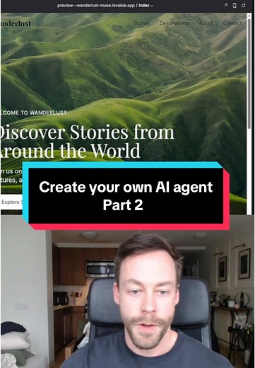 Part 2 / 3 on how to create your own ai agent, web app, and connect the two #ai #aiagents #n8n #chatgpt
