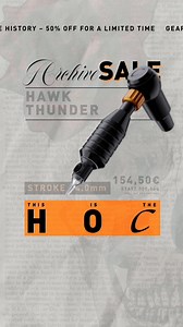 21K views · 69 reactions | Is it vintage already? Get yourself your Hawk Thunder with a 4.0mm stroke. #archivesale #HOC #historyofcheyenne | Cheyenne Professional Tattoo Equipment | Facebook