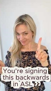 You're Signing This Wrong in ASL 👀 ┃ #learnasl #shortvideo