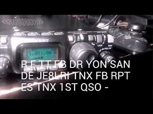 CW QRP DX 0.5 WATT YC1UUU - JE8LRI 21 MHZ