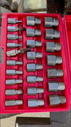 Screw extractor set removing damaged or broken screws bolts #tools #hardwaretools #screwextractor