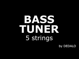 5 strings BASS Tuner BEADG | Tuning your Bass by FREQUENCY (Hz)