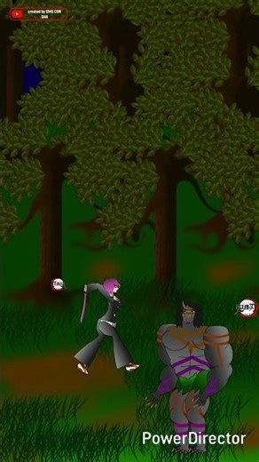 muscle demon test animation #demonslayerfananimation