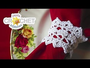 Festive Table Napkin Rings - Crochet Lace Pattern & Tutorial