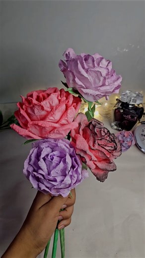 How to make a easy rose | Diy Cute rose #diy #craft #rose #shorts #howtomake