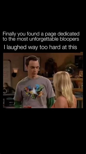 @unforgettablebloopers on Instagram: "The Big Bang Theory blooper reels highlight how often the cast struggled to keep straight faces during dialogue-heavy scenes. Rapid-fire jokes, long scientific monologues, and exaggerated character quirks made it easy for small mistakes to snowball into full breakdowns. Jim Parsons, in particular, frequently broke during Sheldon’s more absurd lines, forcing multiple resets. The bloopers remain popular because they contrast the show’s precise scripting with m