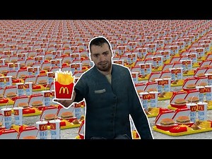 EATING 1,000,000 BURGERS! - Garry's mod Sandbox (Food Mod)