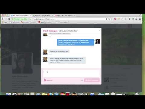 Sending a Direct Message on Twitter