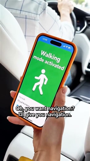 She Switched My GPS to Walking Mode