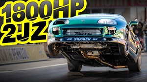 1800HP Supra Pulls INSANE WHEELIE! (FULL STREET CAR BLASTS 191MPH in 7 Seconds) | That Racing Channel