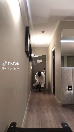 Funny Running Prank in Hotel Bathrobe