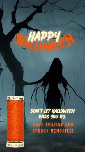 🎃 Happy Halloween! 🎃 🧵 When thread and magic come together... and fabric and ideas create a little Halloween miracle. 🎃👻 With every seam, it gets spookier; with every stitch, a little more magical. Whether it's a pumpkin costume, spider web decorations or a witch's hat – Halloween is being sewn here! 🕸️ What Halloween costumes have you sewn? 📷 Tag @Gütermann.creativ.Benelux #Gütermann #GütermannCreativ #SewingThread #HalloweenVibes #SpookySeason #SpookyTime #Halloween #SewingForHalloween 
