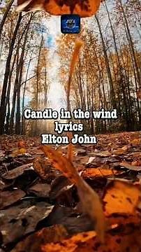 #candleinthewind ( candle in the wind lyrics Elton John) #eltonjohn #70s #70ssong #englishmusic