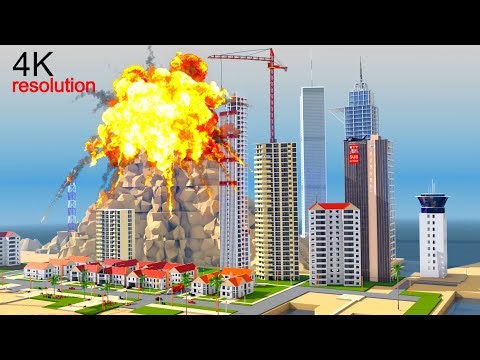 VOLCANO CITY: Explosion, Earthquake, Landslide Destruction